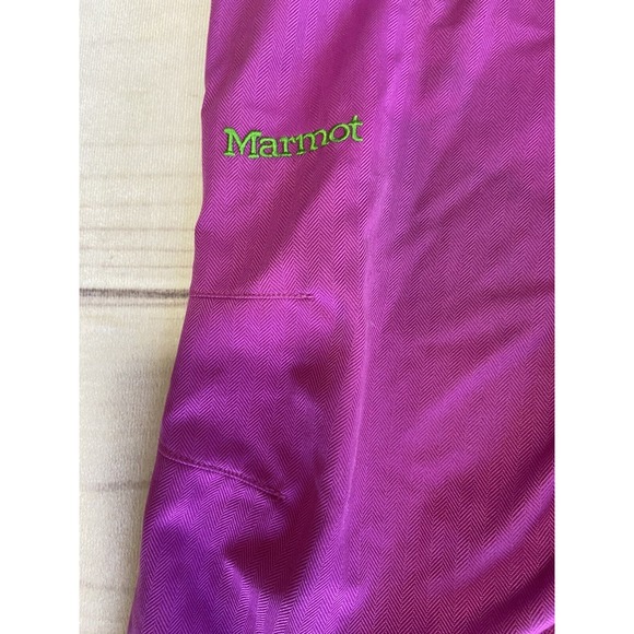 Marmot Girl’s Ski Snowboard Snow Pants in Fuschia Pink And Green Sz L - Picture 3 of 13